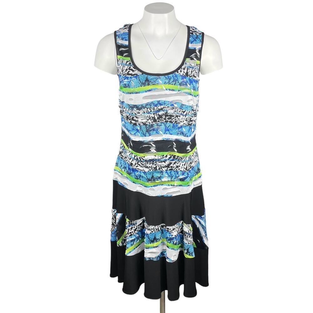 FRANK LYMAN Design Animal Print Dress Sz 10